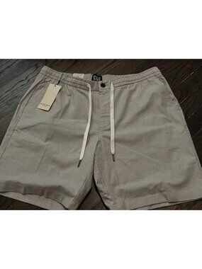 NWT SCOTCH & SODA Drawstring Short Tannin Beige Mens Size XL $88